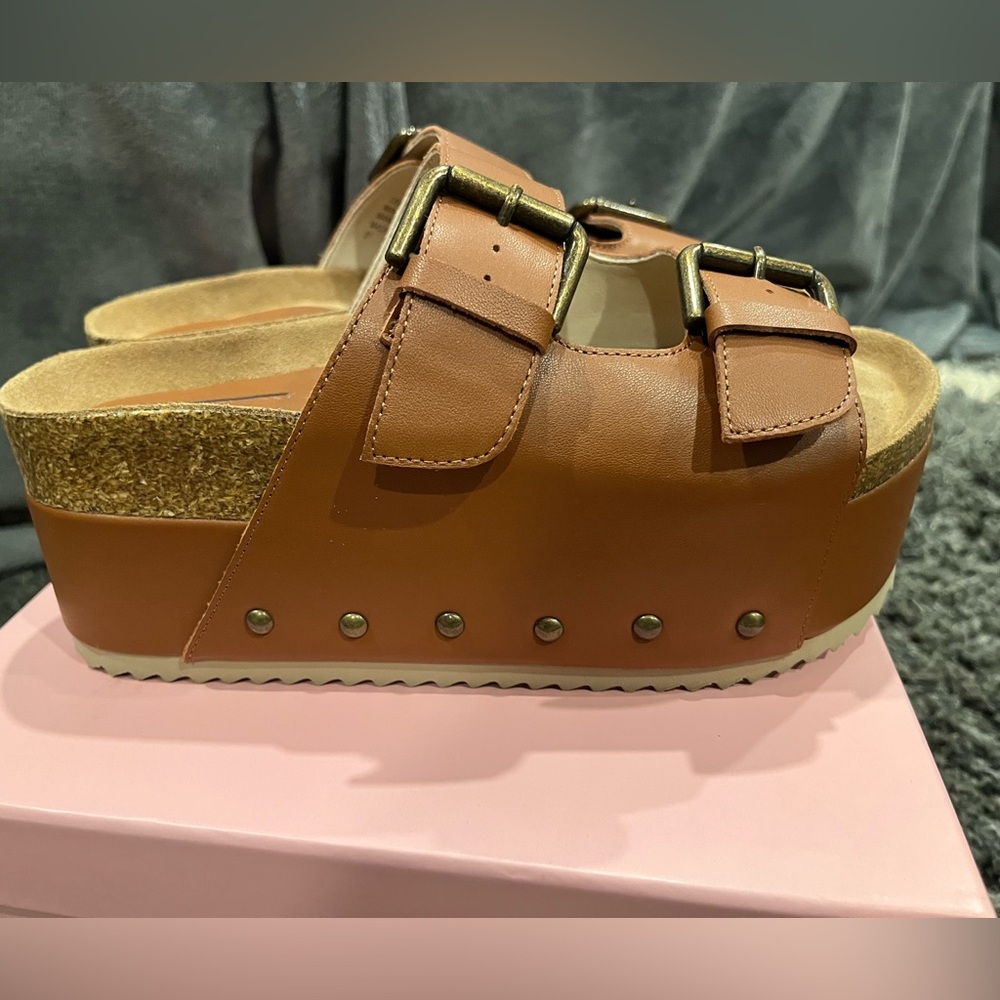 Intentionally Blank for free people Cooper 2 platform sandals NIB size 37‎ - Picture 5 of 9